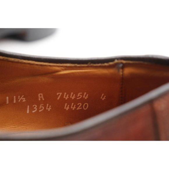 Allen Edmonds Dellwood Oxfords Men\'s 11.5 A Narrow Brown Leather Lace up Casual main image 9